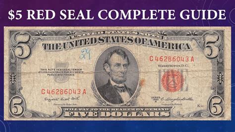 red seal 5 dollar bill